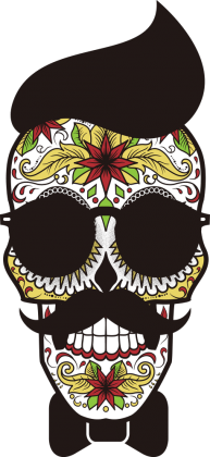 Calavera moustache