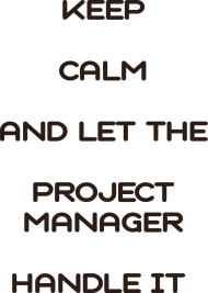 Koszulka keep Calm Project Manager