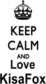 Keep Calm and love KisaFox-Damskie_krótki rękaw