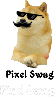 Pixel Swag-Koszulka Męska (kolorowa) - nadruk