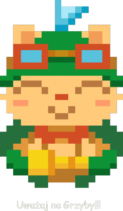 Pixel Teemo-Koszulka dziewczęca (czarna))