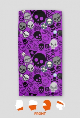 Czaszki - komin/ buff Halloween - Fullprint