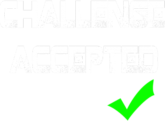 Koszulka Challenge Accepted (BIAŁY)