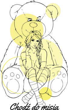 Teddybear girl yellow