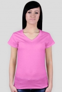 Koszulka damska V-neck biała