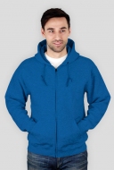 Rozpinana bluza z kapturem niebieska