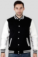 Bluza Męska VARSITY JACKET JH43 Black/White