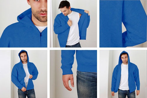 Zdjęcie rzeczywiste Bluza męska z kapturem (rozpinana) - THROW FRISBEE (różne kolory!)
